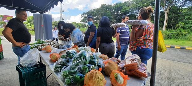 A la feria asistieron más de 12 productores de diferentes rubros.