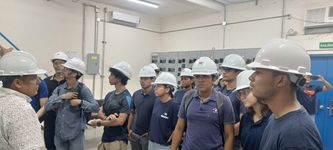 Recorrido de estudiantes en la Planta Potabilizadora 