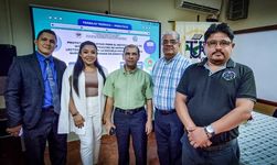 La sustentación contó con la participación del Mgtr. Pablo Abrego, docente asesor, el Mgtr. Alberto Camarena y el Dr. Edmanuel Cruz, docentes jurados.