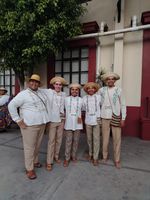 Delegación Masculina del Conjunto Folclrico Sentimientos UTP.