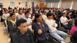 Estudiantes participan del Lanzamiento de la JIC 2025. 