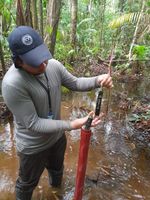 Pruebas realizadas en el Humedal de Matusagaratí 