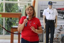 Palabras por parte de la Lcda. Lydia Berrío, jefa del Departamento de Bienestar y Relaciones Laborales.