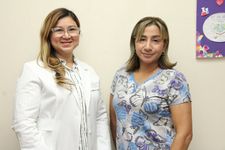 Dra. Marta Castillo y la Téc. Yolanis Montenegro.