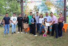 Los estudiantes Victoria Ludeña, Milaynes Aguilar, Nazareth Frías, Manuel Batista, Geovanny Rodríguez, Juan Buitrago, Luis Landero y Kent Aparicio apoyaron en la organización.