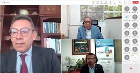 La presentación formal de los expositores del Webinar sobre Energía Renovable, Mgtr. Elmer Vázquez y Dr. Féliz Henríquez, estuvo a cargo del Moderador Mgtr-. Danilo Toro Lozano.