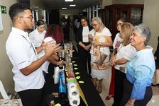 Recorrido de las autoridades por los proyectos.