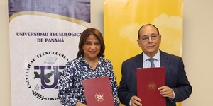 Firma de convenio entre la UTP y DHL.