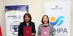Rectora encargada de la UTP, Dra. Ángela Laguna Caiceda y la Directora del IMHPA, Dra. Luz Graciela de Calzadilla firman convenio de cooperación.  