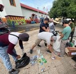 Se contó con el apoyo de la Alcaldía y la Junta Comunal de Santiago con el espacio y transporte de los materiales recolectados.