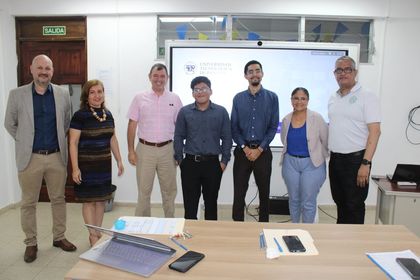Sustentación de tesis de los estudiantes Denilson Alvarado y Luis Rodríguez