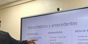 Estudiante Edilberto Duncan Flores, de la Licenciatura en Ingeniería de Sistemas y Computación de la FISC.
