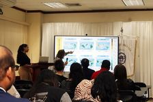 Los estudiantes y demás participantes de la jornada obtuvieron conocimiento sobre la situación del clima en la reunión.