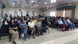 Docentes, estudiantes participan de la Jornada de Sensibilización. 