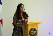 Profesora Indhira Garcés, de la Universidad de Extremadura en España.