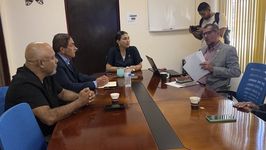 Representantes de la Cámara de Comercio, Industrias, Agricultura y Turismo de Panamá Oeste analizan estrategias. 