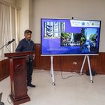 El representante legal Juan Demóstenes Ortega de la comunidad de La Yeguada explica como impactará el proyecto.