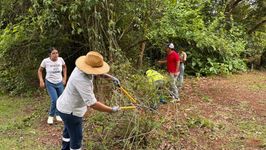 Personal administrativo de la UTP participa de la Jornada Ambiental.