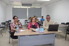 Profesores jurados Ing. Yamileth Quezada, MSc. Rafael Vejarano e Ing. María Tejedor M. de Fernández, asesor