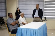 Ing. Danilo Cáceres Hernández, docente asesor, el Ing. Elías Mendoza Herrera, Ing. Doranse Hurtado Mosquera.