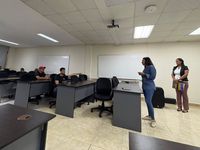 Mgrt. Taina Mojica, subdirectora de la SIPE dando unas palabras.