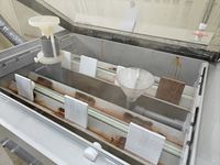 Experimentos de corrosion acelerada para el levantamiento del diccionario de datos espectrales de acero estrucutral.