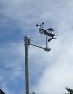 Instalación meteorológica en el Centro Regional de Bocas del Toro.
