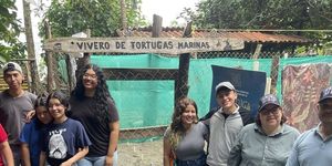 La agrupación estudiantil DOBRO STG UTP del Centro Regional de Veraguas recorrió la Eco Ruta Tortuga en Quebro, Mariato; el martes 20 de agosto.