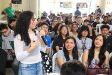 studiantes de la UTP participan de la Charla sobre la Prevención del Vapeo.