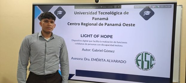 Gabriel F. Gómez, estudiante de la Licenciatura en Ingeniería de Sistemas y Computación de la FISC. 