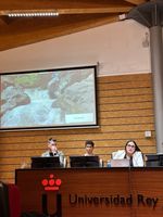 Presentación de la Ponencia sobre educación ambiental, en la Universidad de Rey Juan Carlos, Campus Fuenlabrada, Madrid.