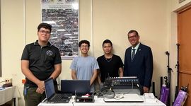 Equipo audiovisual encargada de la Transmisión de la Conferencia Internacional desde España.