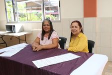 Mgtr. Cecilia Gonzalez y la Dra. Iveth Moreno.