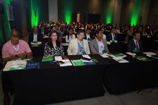 Se observa aspectos de la inauguración de la Conferencia Regional de Energías Renovables, Triángulo Sur Panamá, Costa Rica, Nicaragua, celebrada entre el 14 y 15 de mayo en el Hotel Las América.