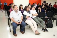 La actividad tuvo lugar en el Salón de Conferencias de la FCyT.