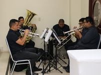 La orquesta de cámara UTP Brass amenizó este evento.