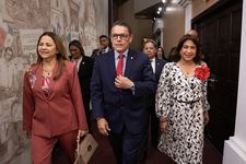 La Dra. Ángela Laguna Caicedo recibió al ministro Frank Ábrego.