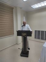 Lcdo. Luis Morales, dio las palabras de bienvenidas a los presentes.