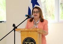 La Dra. Lilia Muñoz dio las palabras de bienvenida de este evento.